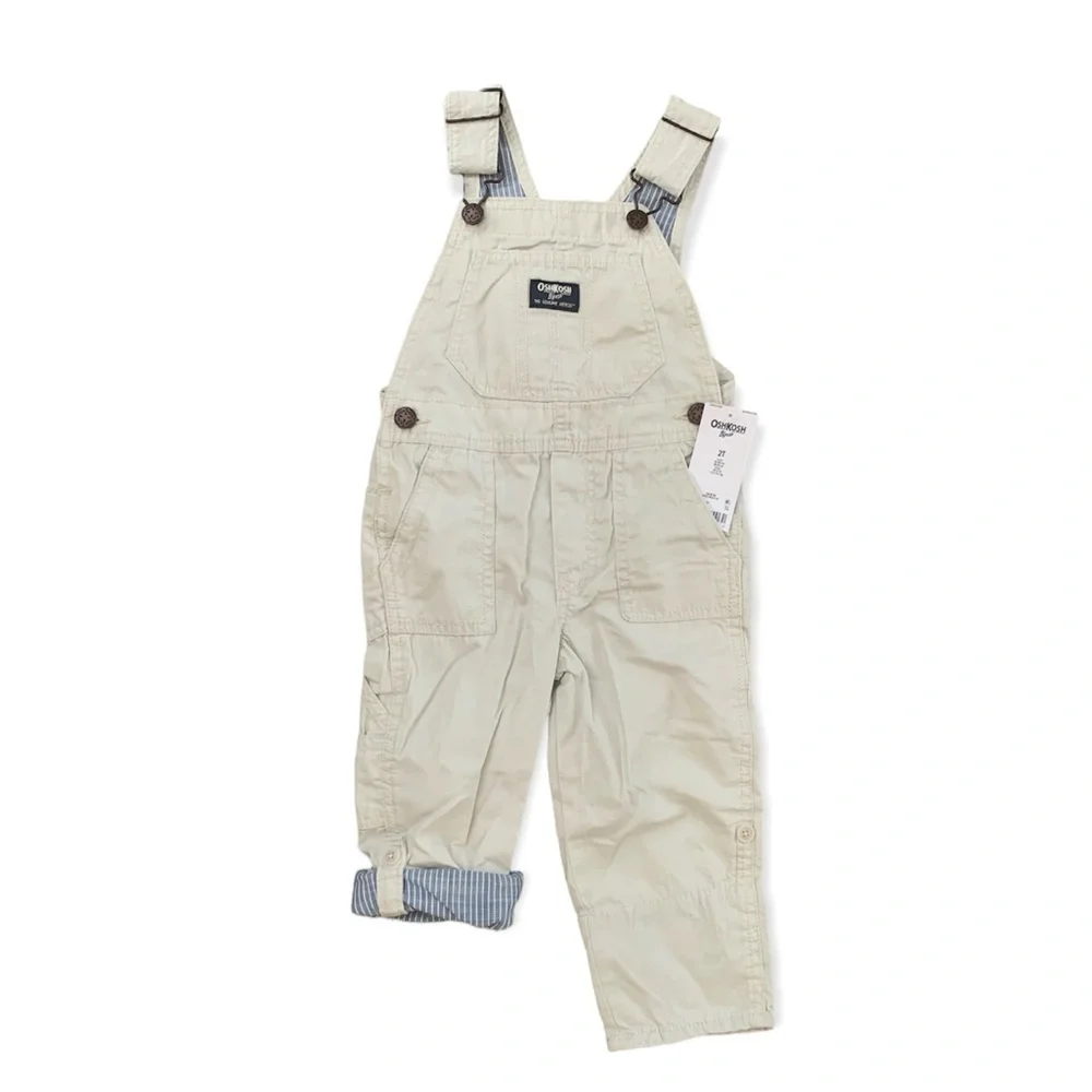 OshKosh B’Gosh Toddler Boy’s Tan Overalls